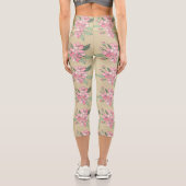 Leggings Capri Motif Floral Elegance (Verso)
