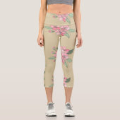 Leggings Capri Motif Floral Elegance (Recto)