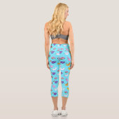 Leggings Capri Motif flottant de la piscine d'été (Verso)
