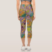 Leggings Capri motif funky rétro (Verso)