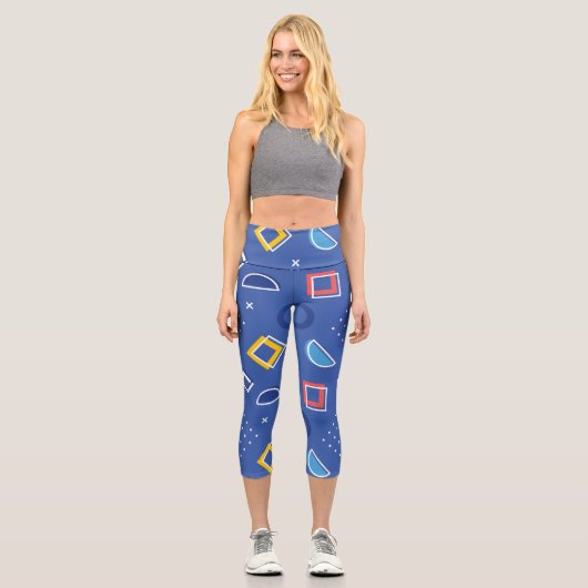 Leggings Capri Motif géométrique 3 (Recto)