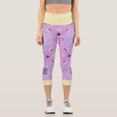 Leggings Capri Motif géométrique frais (Recto)