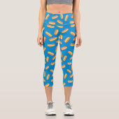Leggings Capri Motif Hotdogs de restauration rapide (Recto)