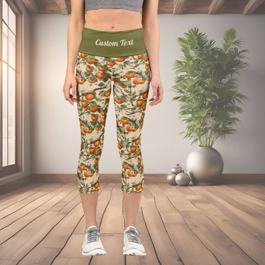 Leggings Capri Motif kakis