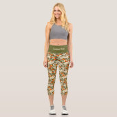 Leggings Capri Motif kakis (Recto)