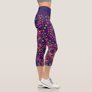 Leggings Capri Motif Kaleidoscope