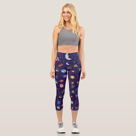 Leggings Capri motif kawaii (Recto)