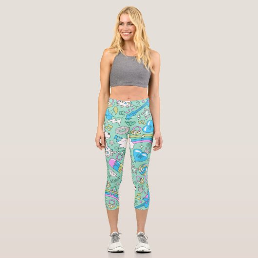 Leggings Capri motif lama 2 (Recto)