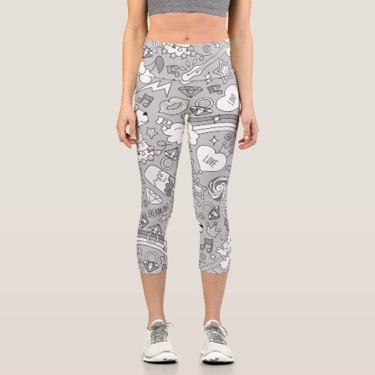 Leggings Capri motif lama 4 (Recto)
