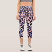 Leggings Capri Motif léopard coloré (Recto)