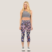 Leggings Capri Motif léopard coloré (Recto)
