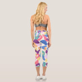 Leggings Capri Motif léopard coloré (Verso)