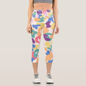 Leggings Capri Motif léopard coloré (Recto)