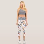 Leggings Capri Motif marin amusant (Recto)