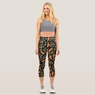 Leggings Capri Motif mignon à main de carottes