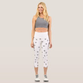Leggings Capri Motif mignon Black Spieder Blanc (Recto)