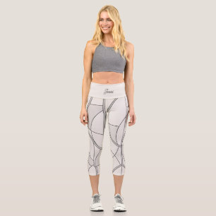 Leggings Capri Motif minimaliste de studio à rue Sur mesure