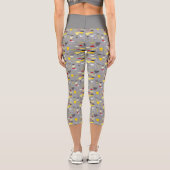 Leggings Capri Motif moderne du milieu du siècle (Verso)