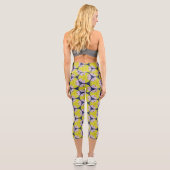 Leggings Capri Motif moderne rétro, cercles motif (Verso)