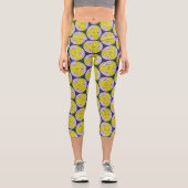 Leggings Capri Motif moderne rétro, cercles motif (Recto)