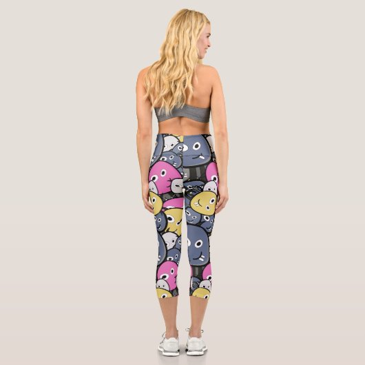 Leggings Capri Motif Monsters (Verso)