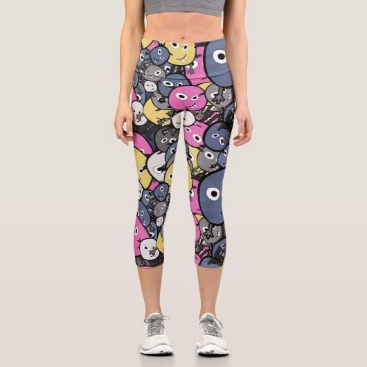 Leggings Capri Motif Monsters (Recto)