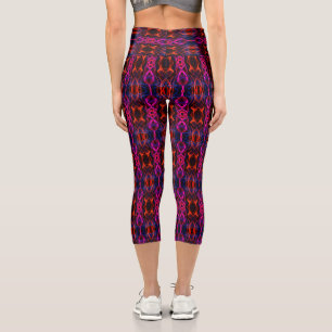 Leggings Capri Motif multicolore numérique