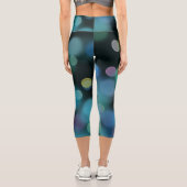 Leggings Capri Motif Noël Twilight sur Midnight Blue (Verso)