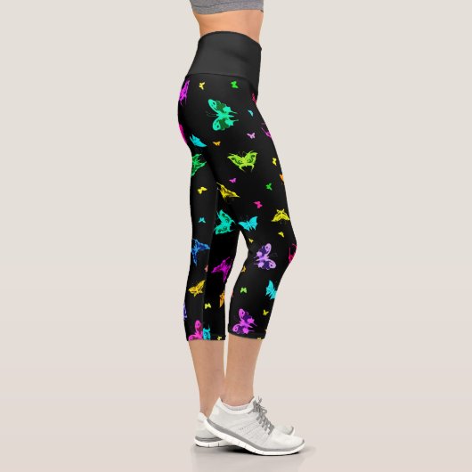 Leggings Capri Motif papillon (Droite)