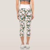 Leggings Capri Motif papillon bleu dégradé (Verso)