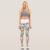 Leggings Capri Motif papillon bleu dégradé (Recto)
