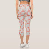 Leggings Capri Motif Pastel Palm Tree (Verso)