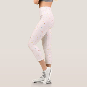 Leggings Capri Motif Pastel Star