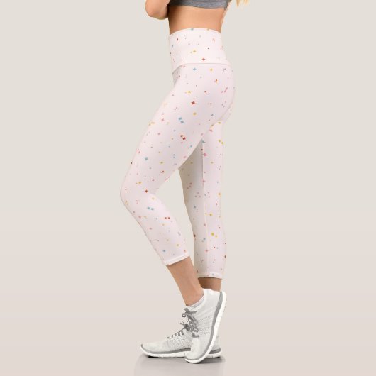 Leggings Capri Motif Pastel Star (Gauche)