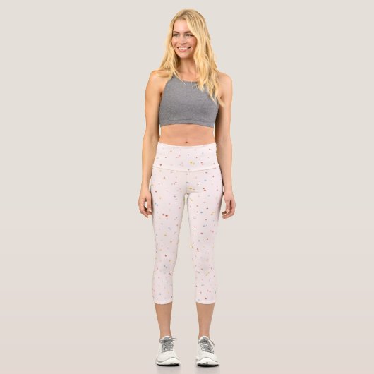 Leggings Capri Motif Pastel Star (Recto)