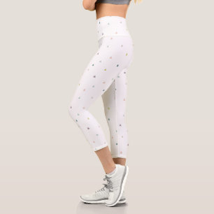 Leggings Capri Motif Pastel Triangle