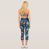 Leggings Capri Motif Planète et étoiles (Verso)