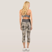 Leggings Capri Motif Poster de animal branché Snake (Verso)