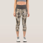 Leggings Capri Motif Poster de animal branché Snake (Recto)