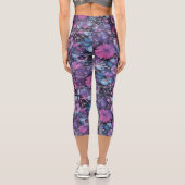 Leggings Capri Motif psychédélique Trippy violet (Verso)