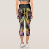 Leggings Capri Motif Rainbow Houndstooth (Verso)