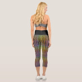 Leggings Capri Motif Rainbow Houndstooth (Verso)