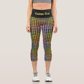 Leggings Capri Motif Rainbow Houndstooth (Recto)