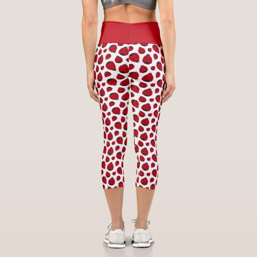 Leggings Capri Motif Red Ladybug (Verso)
