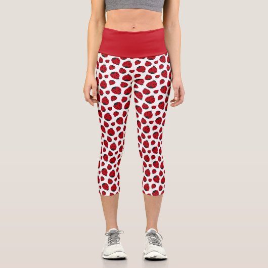 Leggings Capri Motif Red Ladybug (Recto)