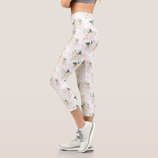 Leggings Capri Motif rose Floral Garden (Gauche)