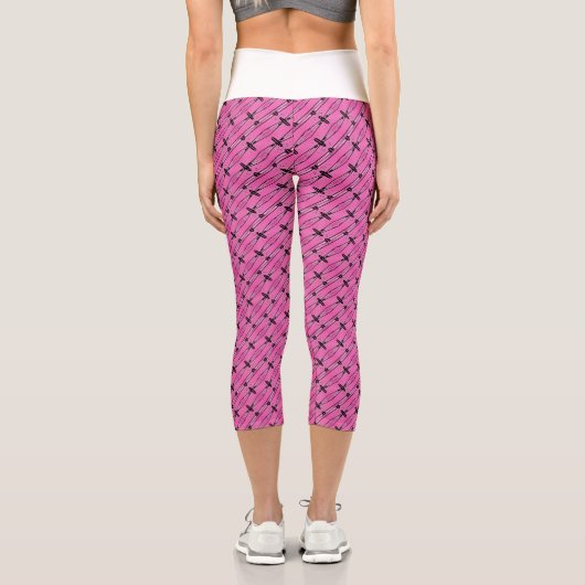 Leggings Capri Motif rose incomparable (Verso)