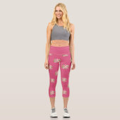 Leggings Capri Motif rose Roses (Recto)