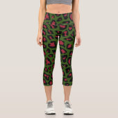 Leggings Capri Motif sans voile Leopard (Recto)