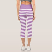 Leggings Capri Motif simple Pastel violet (Verso)